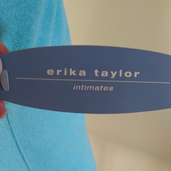 NEW Erika Taylor Intimates Halter Dress / Beach Cover Up Terrycloth S Green - Picture 4 of 16